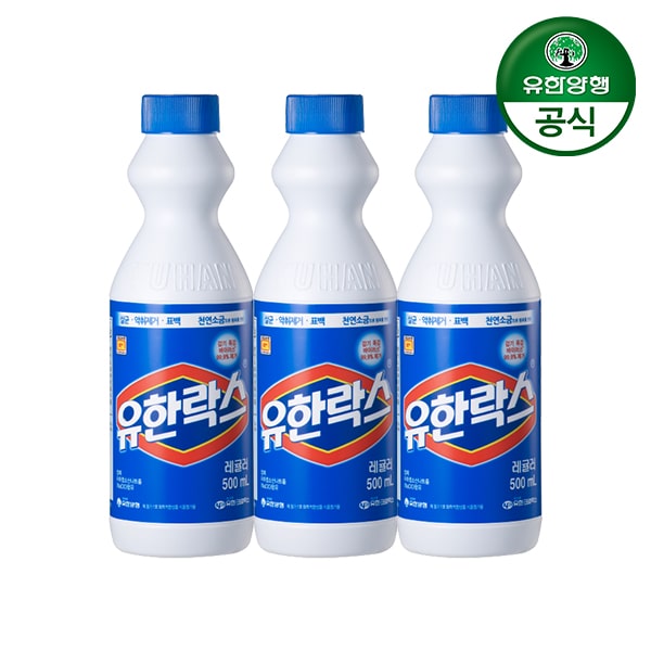 유한락스 레귤러 500ml 3개