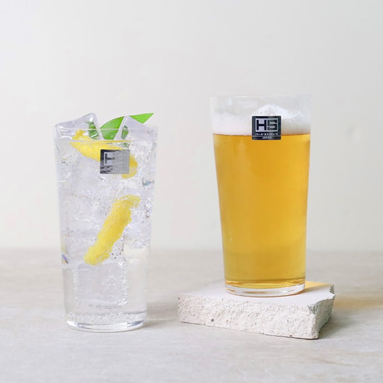 1+1 도요사사키 370ml 우스하리 강화유리 맥주잔 우스하리잔 하이볼잔